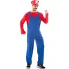 Image de Déguisement - EURO CARNAVALES - Plombier Rouge - Chemise combinaison casquette - Adulte - Mario
