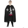 Image de Déguisement Cape Médiévale - Noire - Enfant