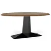 Image de Table à manger - Giner y Colomer - Acacia naturel - Fer noir - 200 cm