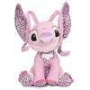 Image de Peluche sonore - DISNEY - Angel Stitch - 100e anniversaire - Rose - Mixte