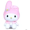 Image de Peluche - Sanrio - Hello Kitty My Melody - Blanc/Rose - Mixte - 0 mois et plus