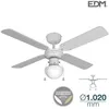 Image de Ventilateur de plafond CARIBE 50W 85cm blanc 1xE27 60W EDM 33800