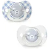Image de Lot de 2 sucettes symétriques - SUAVINEX - Night&Day Wild&Free - SX Pro - 6 à 18 mois - Bleu