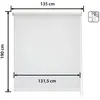Image de Store Enrouleur Occultant Blackout - Easydeco - Blanc - 135 x 190 cm