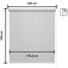 Image de Store Enrouleur Occultant Blackout - Easydeco - Gris - 180 x 190 cm