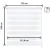 Image de Store enrouleur jour et nuit - Easydeco - Blanc - 135 x 250 cm