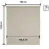 Image de Store enrouleur Translucide Daylight - Easydeco - Beige - 180 x 250 cm