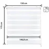 Image de Store enrouleur jour et nuit - Easydeco - Blanc - 150 x 175 cm