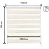Image de Store enrouleur jour et nuit - Easydeco - Lin - 105 x 175 cm