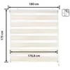 Image de Store enrouleur jour et nuit - Easydeco - Lin - 180 x 175 cm