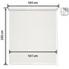 Image de Store Enrouleur Screen - Easydeco - Blanc - 165 x 250 cm