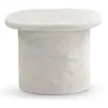 Image de Table basse en polyrésine couleur ciment blanc - REF. 11317