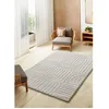 Image de Tapis ATTICGO géométrique avec relief 126 x 190 cm JUNO 54406 blanc