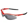 Image de Massi Wind - Lunettes de soleil de cyclisme unisexe couleur rouge - 36702