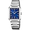 Image de Montre femme - FESTINA - Rectangulaire - Cadran bleu - Acier inoxydable - Étanchéité 5 Atm