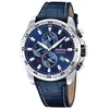 Image de Montre - Homme - F20692/2 - Chronographe - Acier inoxydable - Cuir bleu