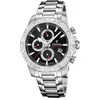 Image de Montre homme - FESTINA - Montre acier chrono - 45 mm - Étanchéité 100 m - Cadran noir luminescent