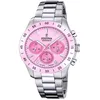 Image de Festina F20693/2 Montre Femme Chronographe Cadran Rose Acier 39 mm 10 ATM