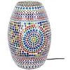 Image de Lampe - Marque inconnue - Ovale en verre multicolore - Hauteur 36cm - Diamètre 25cm