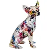 Image de Décoration en résine - Pop Art - Chihuahua - Gris - 26 x 16 x 13 cm - Objets décoratifs
