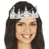 Image de BANDEAU COURONNE MÉTALLIQUE DIAMANT ARGENT ADULTE Gris Argent