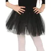 Image de Tutu fille en tulle noir à paillettes - Taille unique élastique - Enfant - Noir