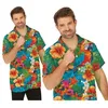 Image de Chemise - Guirca - Fleurs multicolores - Manches longues - Col classique - Homme