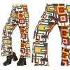 Image de Pantalon imprimé à carreaux - Guirca - Années 70 - Multicolor - Taille L - Homme