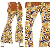 Image de Guirca Pantalon à pois pour femme des années 70 (L)