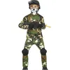 Image de DÉGUISEMENT MILITAIRE CAMOUFLAGE ENFANT 10/12 ANS Vert Anis Menthe Eau
