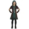 Image de Déguisement - Archère médiévale - Robe verte - Gilet marron - Pour fille 5-12 ans