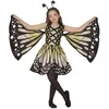 Image de Déguisement - Papillon jaune à pois - Fille - 5-6 ans - Comprend robe et ailes