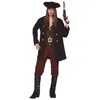 Image de DÉGUISEMENT PIRATE CARAÏBES AVENTURIER HOMME M Marron Chocolat