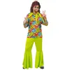 Image de Déguisement Hippie Homme L - Vert - Polyester - Costume années 70