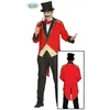Image de Déguisement - Présentateur de cirque - Costume adulte - Veste rouge - Pantalon noir - 4 pièces