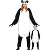 Image de Déguisement Pyjama Ours Panda Adulte - ALPEXE - Taille 42-44 - Blanc et Noir - 100% Polyester - Intérieur