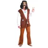 Image de Déguisement - Hippie - Homme - Taille unique 52/54 - Polyester - Soirées à thème