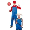 Image de Déguisement - Machiniste de Train et fermier 2 en 1 - Bleu - Adulte - Polyester