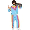 Image de Déguisement - Jogging Années 80 - Bleu - Taille L - Rock and Roll
