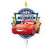 Image de BOUGIE ANNIVERSAIRE 2D CARS 7.5CM Rouge Bordeaux