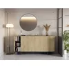 Image de Buffet CEQUOIA   Chêne & Noir   3 portes 3 niches   170 x 40 x 80 cm