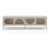 Image de Zio - Meuble TV 4 portes en métal L180cm - Beige