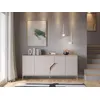 Image de Buffet LILOU - Chêne Artisan & Crème - 4 portes - 180 x 40 x 80 cm
