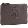 Image de LOIS Porte-monnaie homme cuir souple petit format - Marron foncé