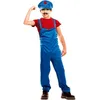 Image de Déguisement - Plombier Mario - Noir - Licence Mario - Garçon 10 ans
