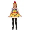 Image de DÉGUISEMENT ROBE PETIT CLOWN FILLE 3/4 ANS Jaune