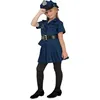 Image de Déguisement de policière bleu pour fille   uniforme carnaval et fêtes