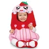 Image de Déguisement - Cupcake - Bébé - Rouge - Costume avec casquette et chaussons