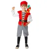 Image de Déguisement - Pirate des Caraïbes - Enfant 3/4 ans - Rouge - Combinaison Gilet Bandana