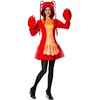 Image de Déguisement - Hornard Rouge Robe - Femme - Confortable - Carnaval - Taille S